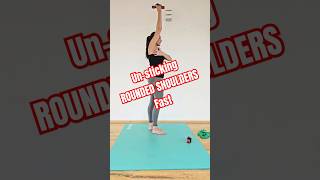 Fix ROUNDED SHOULDERS with One Simple Exercise [upl. by Magbie]