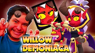 La SKIN de WILLOW DEMONIACA ¡¡ABRE PORTALES AL INFIERNO 😈🔥 brawlstars [upl. by Aaron]