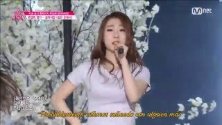 PRODUCE 101 GIRLS ON TOP  At The Same Place sub español [upl. by Dov178]