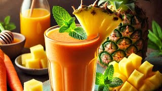 Carrot Pineapple Smoothies [upl. by Ettelrats]