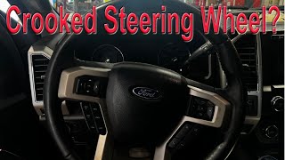 Is your Super Duty Steering Wheel Off Center Ford Super Duty Alignment Made Easy [upl. by Hufnagel]