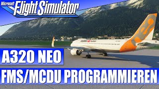 A320 NEO MOD  FMS ProgrammierungFlugplan eingeben★ Microsoft Flight Simulator 2020 [upl. by Nahgen]