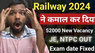 Big Breaking RRB JE NTPC ALP 53000 Vacancy Full Notifications out  Exam date dekh lo [upl. by Alexis]