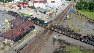 Railfanning Northern Ohio Deshler and CSXs North Baltimore Intermodal Facility [upl. by Entsirhc]