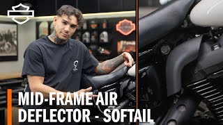 HarleyDavidson Softail MidFrame Air Deflector Overview [upl. by Perren]