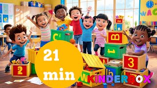 ANC Song amp More New Nursery Rhymes  1 2 Buckle My Shoe  Songs for Kids  KinderBox Tv [upl. by Ayouqat]