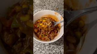 crockpot chili 🌶️ food cooking kitchen shorts [upl. by Maffa356]