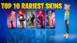 Fortnite Top 10 Rarest Skins Ever Released [upl. by Galatea]