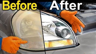 How To Restore Headlights PERMANENTLY  Better Than a BRAND NEW Headlight [upl. by Russi]