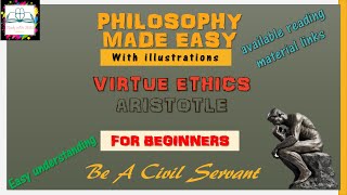 ARISTOTLE Virtue Ethics Philosophy  For Beginners [upl. by Yznel]