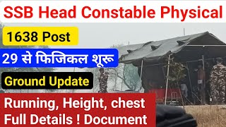 SSB Head Constable communication physical live update Running Height chest Document Big Update 2023 [upl. by Oiram]