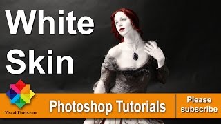 Photoshop Tutorial How to create white Skin [upl. by Rosy19]