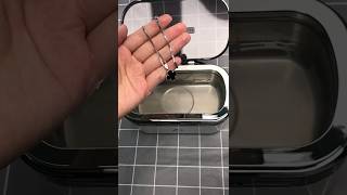 See the difference Ultrasonic necklace cleaning demo [upl. by Janerich]