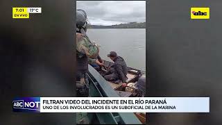 Filtran video del incidente en el río Paraná [upl. by Petua]