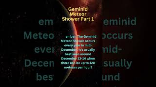 GEMINID METEOR SHOWER PART 1 meteor star radiant earth asteroid shorts viralshorts [upl. by Mayer819]