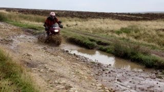 Transalp 600 Taking it steady down one of Britains Toughest Roads [upl. by Laura]