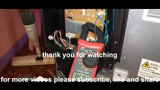 how to repair inverter type sharp refrigerator no power using 4 wires module [upl. by Ellessig]