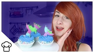 Mermaid Tail Cupcakes  Kupferfuchs Küchenchaos [upl. by Brendon]