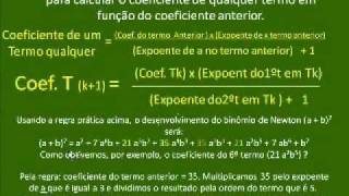 BINÔMIO DE NEWTON 1 DESENVOLVIMENTO  FÁCIL FÁCIL PASSO A PASSO  CC V23 [upl. by Gnem50]