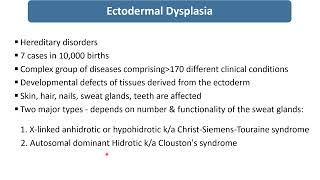 Ectodermal Dysplasia  Spot Diagnosis  1  Pediatrics [upl. by Eednim]