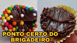 BRIGADEIRO NO PONTO CERTO PARA ENROLAR [upl. by Haeli]