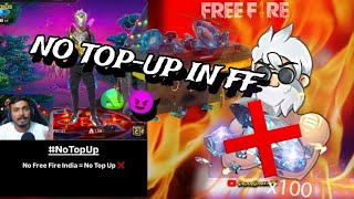 No Topup in free fire 😱  Free fire Video  CreditJaswantFreeFire NO TOPUP IN FF 😈 ❎ [upl. by Iadrahc]