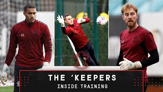 INSIDE TRAINING Goalkeepers get micd up 🧤 [upl. by Ahsenet]