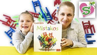 MISTAKOS СТУЛЬЧИКИ настольная игра Trefl из Будинка Іграшок ИГРАЕМ с МАМОЙ KIDS BOARD GAME 2018 [upl. by Hallutama264]