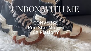 UNBOX WITH ME CONVERSE RUN STAR MOTION CX PLATFORM converse runstarmotion kicks sneakers [upl. by Bailie724]