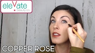 COPPER ROSE SHIMMER SHADOWSENSE EYESHADOW APPLICATION [upl. by Amr682]