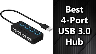 4 Port USB 30 Hub with Individual LED Power Switches by Sabrent Review [upl. by Fredia]