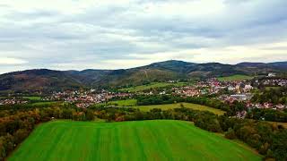 DroneFlight Otterbachsteiche mit Blick auf Waltershausen Langenhain und Bad Tabarz 4K [upl. by Ashlin]