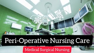 Perioperative Nursing Care In Hindi  Preoperative Nursing Care [upl. by Atilrac975]