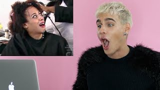 Hairdresser Reacts To Americas Next Top Model Makeovers S17 [upl. by Meehahs973]