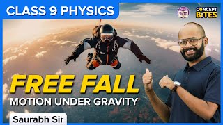 Gravitation  Free Fall Motion Under Gravity  Class 9  Science  BYJUS [upl. by Annairb907]