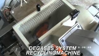 Recicladora ATAC desgasaje  Mini type ATAC Recycling machine degassing [upl. by Mikiso]