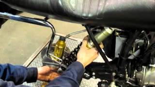 naga BMW R100RS airhead rear suspension maintenance [upl. by Zeuqram]