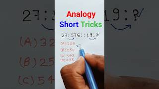 Number Analogy Reasoning Tricks shorts ytshorts sscgd [upl. by Edna254]