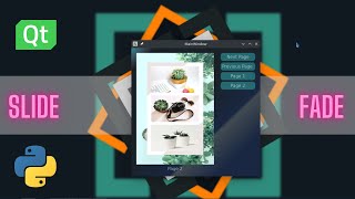 Python Animate QStackedWidget SLIDE FADE ANIMATION  PYQT PYSIDE QT DESIGN  MODERN UI GUI [upl. by Thane90]