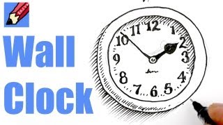 How to draw a Wall Clock Real Easy [upl. by Kesley]