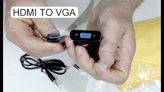 UNBOXING HDMI TO VGA CONVERTER [upl. by Laemsi342]