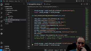 Пишем тесты на Python Pytest  selenium  Урок 3 Форма регистрации поле password amp confirmpass [upl. by Namreg]