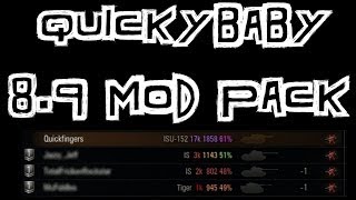 World of Tanks  QuickyBaby 89 Modpack XVM [upl. by Cartie]