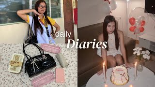 DAILY DIARIES  enrollment shein haul back to school amp birthday 🥂🎀 [upl. by Prisilla]