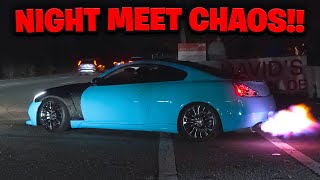 7ELEVEN CAR MEET TURNS INTO CHAOS Burnouts Drifiting Full Sends etc [upl. by Thibaut]