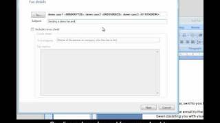How to send a fax and including a fax cover sheet to imported MS Outlook 2007 contacts [upl. by Jann832]