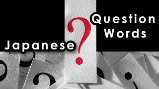 Japanese Question words  with sentence examples [upl. by Philender]