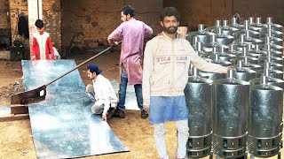 Amazing process of making homemade WoodFired Water Heater [upl. by Campos]