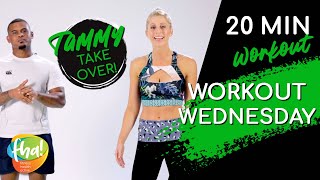 20 minute fullbody flow workout  Cardio Wednesday with Tammy Rawstron and Anver Alexander  Week 5 [upl. by Netsyrk126]