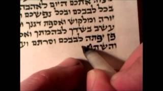 Writing a mezuzah The whole process Milkyroad כתיבת מזוזה [upl. by Mafala]